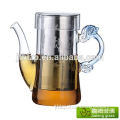 Unique Design Clear Hot Pot Set Pyrex Glass Tea Press Pot Glass tea pot